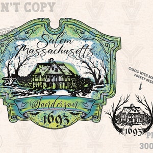 Halloween Salem 1693 png,Sanderson sisters, hocus-pocus trendy design png, sublimation design, cowgirl vibes png,vintage png,fall season png