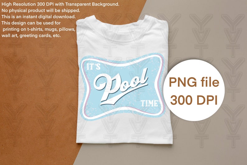 It’s Pool Time 3 Versions Png,preppy Style,summer,distressed,digital ...