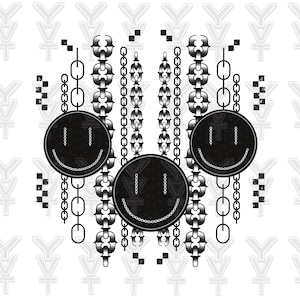 Trendy smiling face PNG Retro Sublimations, Designs Downloads, T-Shirt Design Sublimation Downloads