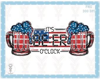 Bier Uhr, trendige PNG Sublimations, Alkohol Designs Downloads, T-Shirt Design Sublimation Downloads