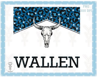 Wallen png, Schädel PNG Retro Sublimations, T-Shirt Designs, Design für Sublimation, digitale Sublimationsdateien, Leopardendruck