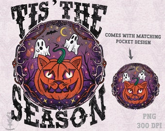 Tis'the Jahreszeit Halloween png,pumpkin,Geist,spooky trendy design png,sublimation design,spooky vibes png,scary png,Herbstsaison png,