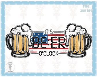 Beer o’clock , trendy  PNG Sublimations, alcohol Designs Downloads, T-shirt Design Sublimation Downloads