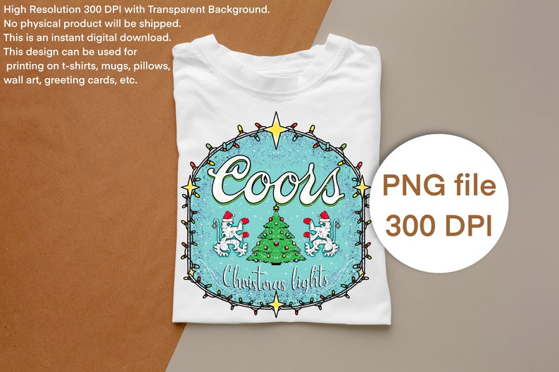 Christmas Lights Coors Png Fun Art,trendy Christmas Png,santa Baby