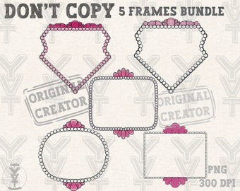 Rahmen rosa Steine Bündel 5 png,berry pink,cowgirl trendy PNG Sublimations, westliche Designs Downloads, T-Shirt Design,Edelstein,Türkis