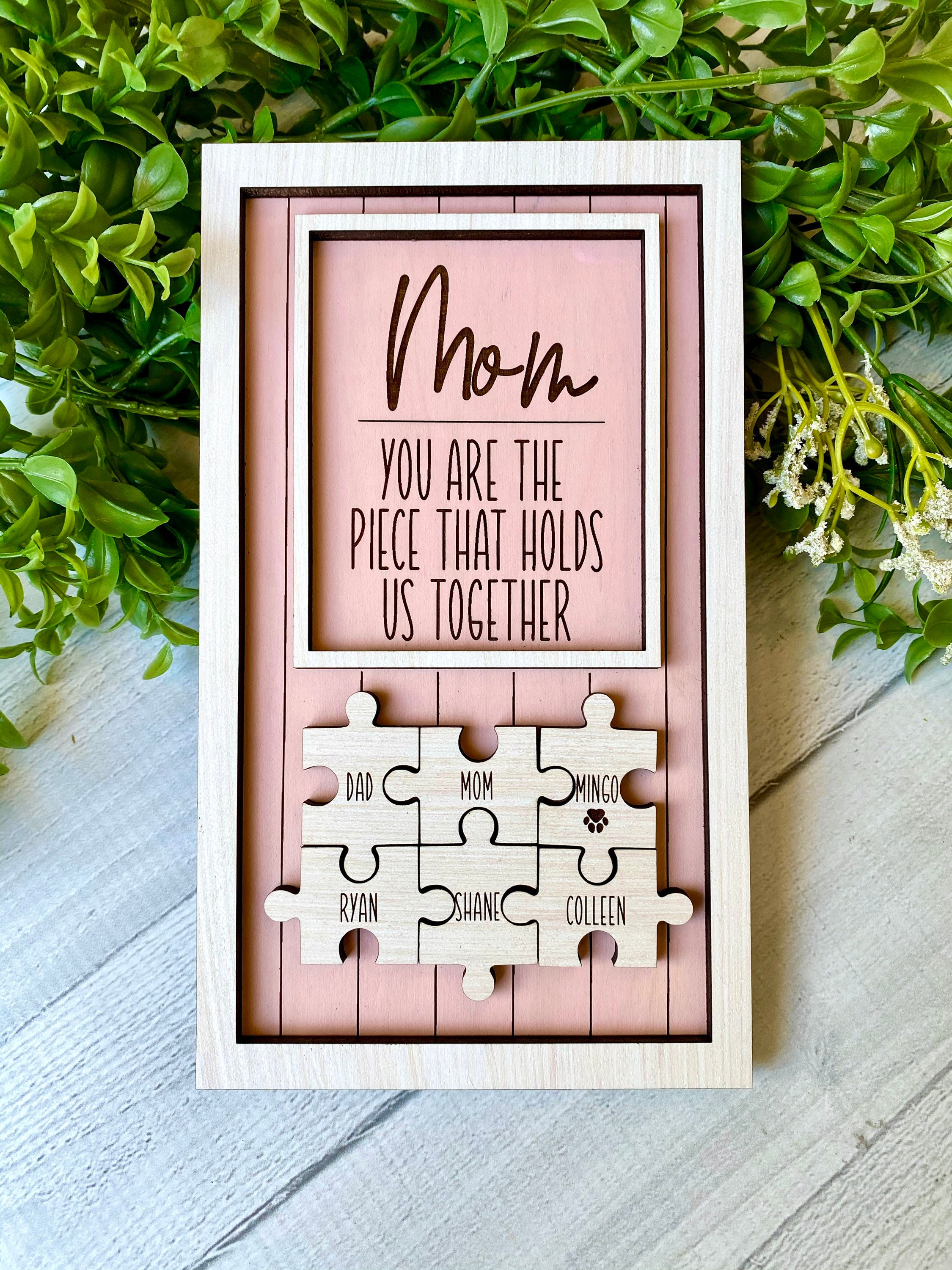 Mother's Day Gift Custom Mothers Day Puzzle Etsy