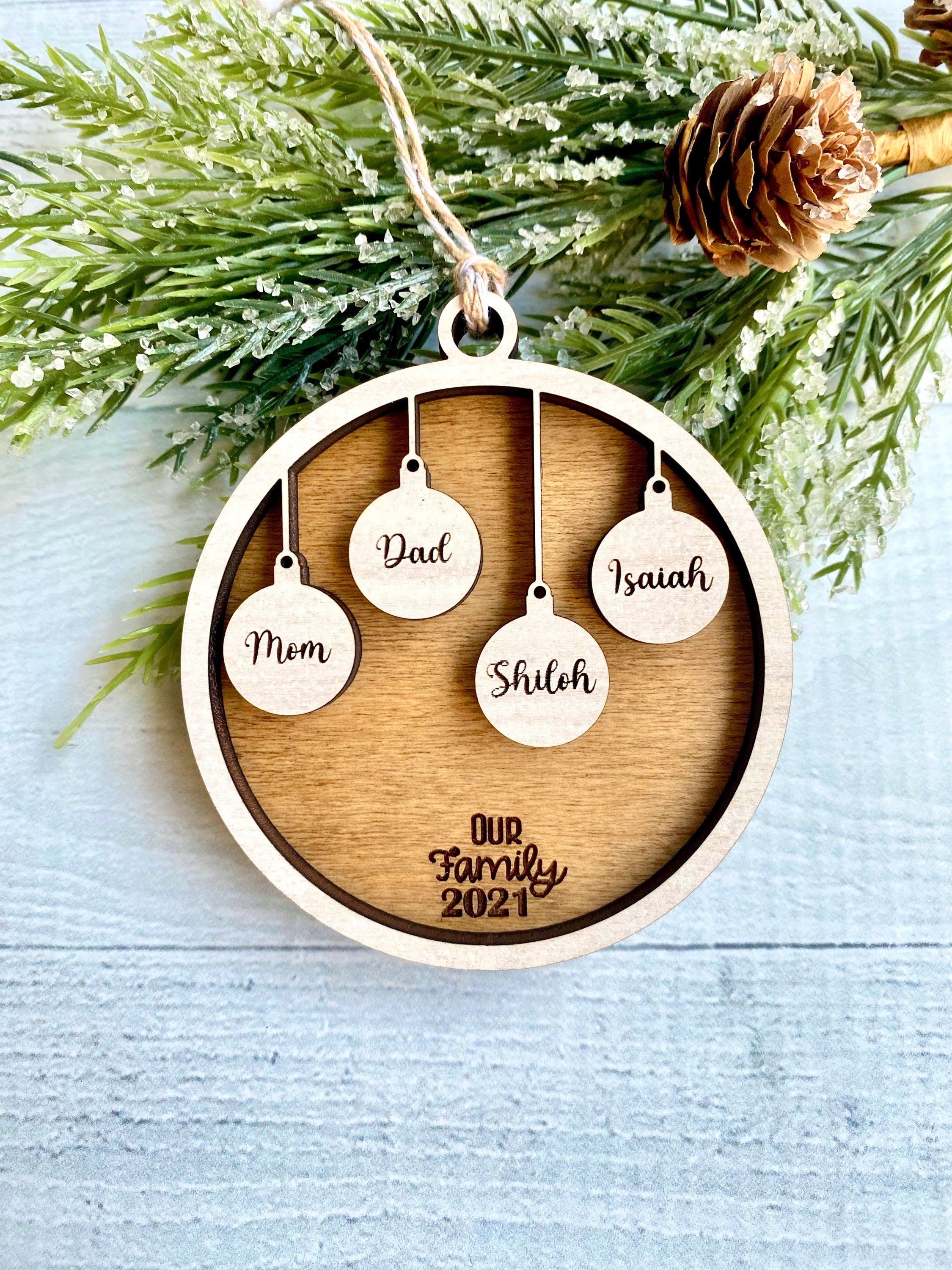 Family Christmas Ornament - Personalized Family Christmas Gift - Pers…