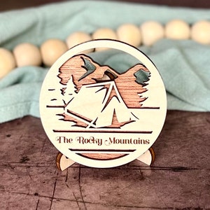 Camping Magnet - Personalized Campfire Gift -  Personalized Fridge Magnet - Refrigerator Magnet - Traveling Ornament