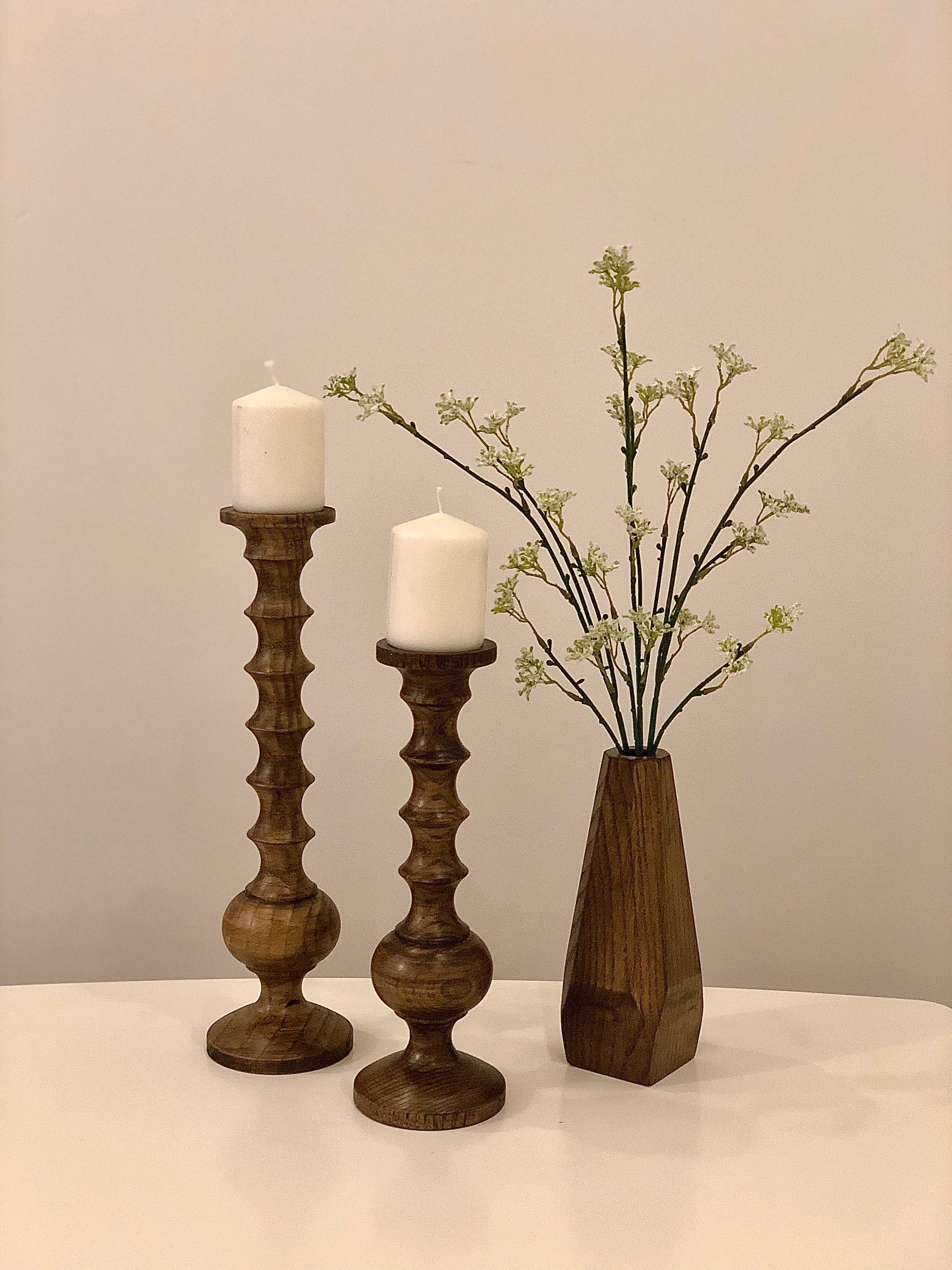 Pavelle Multiple Scented Candle Accessories with Wood Holder