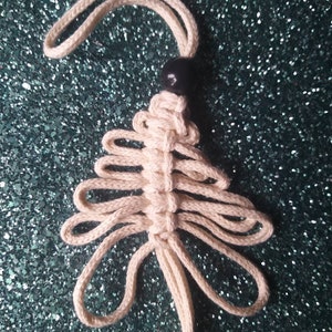 Macrame cristmas tree decoration