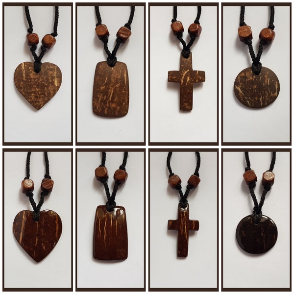 Coconut Shell Necklace Etsy