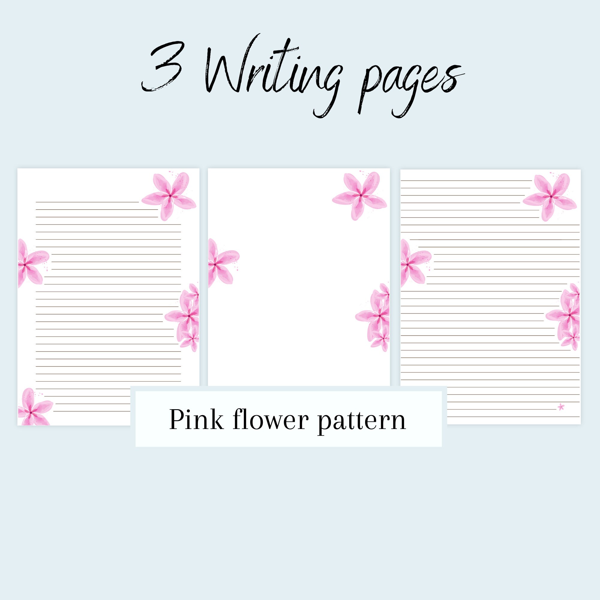 Cute Stationary Journal Paper Writing Paper Printable Paper - Etsy