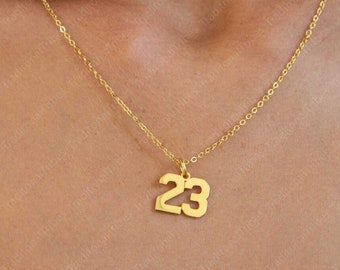 Sport Number Necklace Custom Lucky Number Pendant Personalized Necklace For Sport Lover