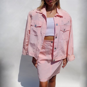 2 Piece Co-ord Jacket Skirt Set Vintage