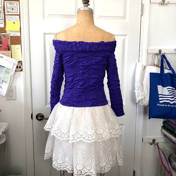 Purple and White Lace