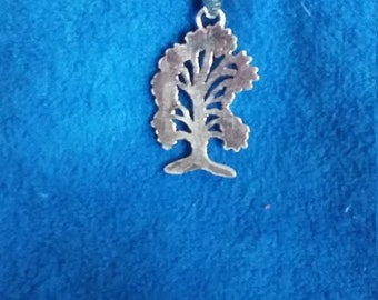 tree sterling silver pendant