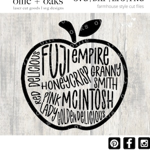 Apple SVG - Apple Picking SVG - Herbst SVG - Herbst Svg - Apple Picking Shirt Svg - Apple Varieties Svg - Svg Dateien für Cricut - Svg Cut Files