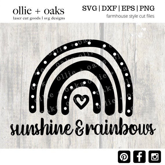 Download Sunshine And Rainbows Svg Rainbow Svg Playful Svg Svg Etsy