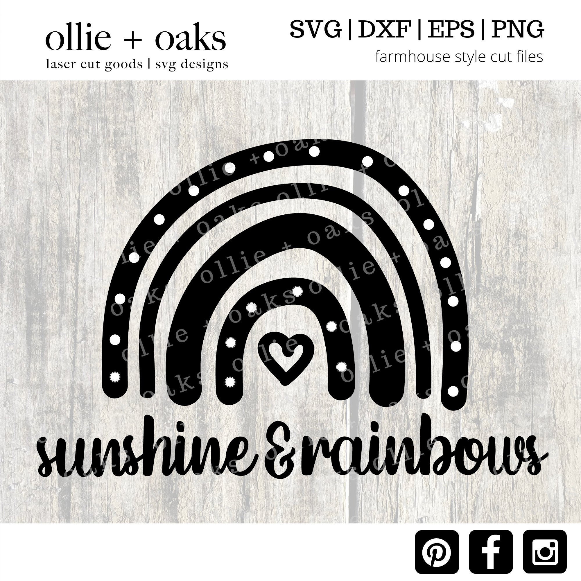 Download Sunshine And Rainbows Svg Rainbow Svg Playful Svg Svg Etsy