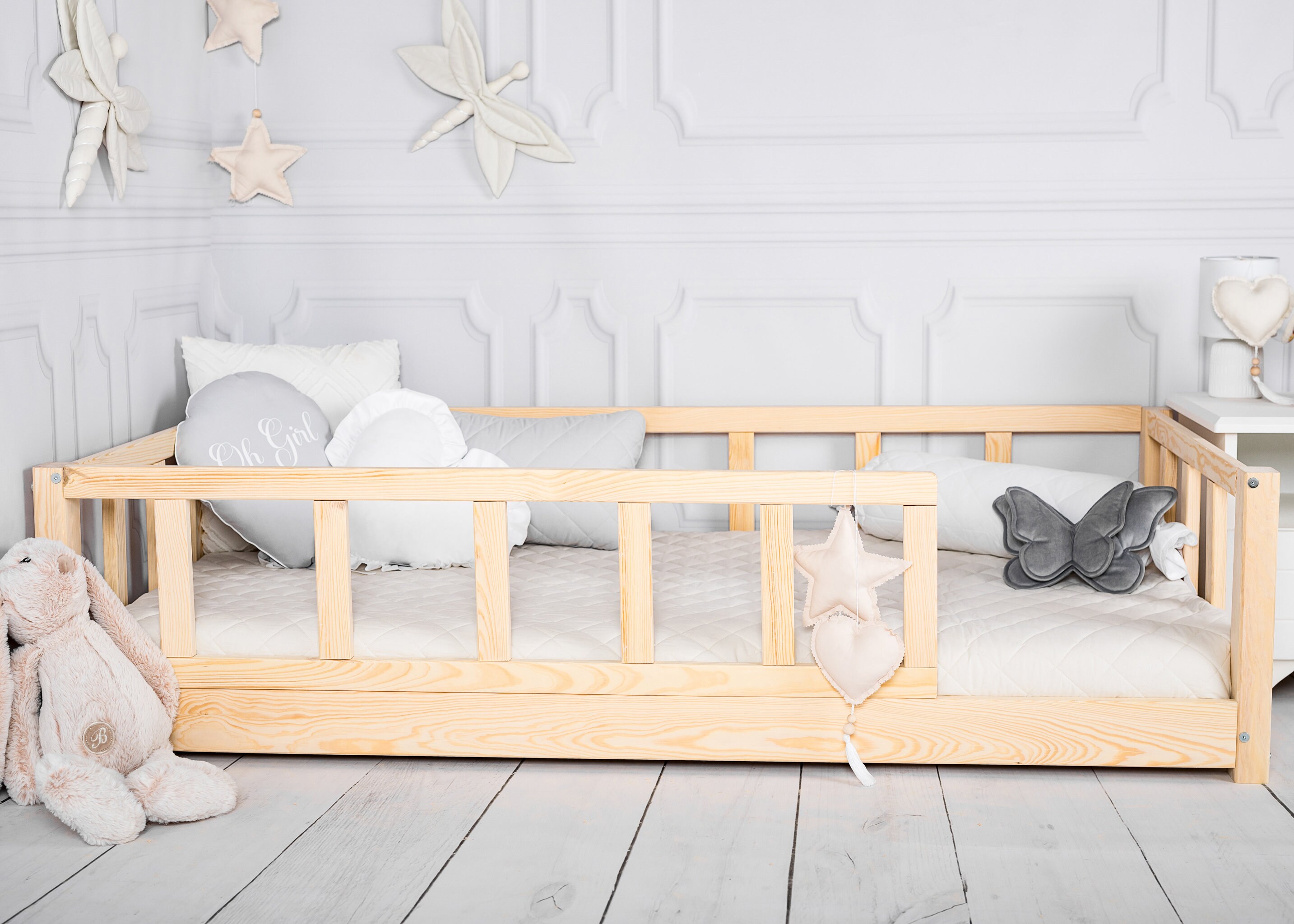 Platform Bed Toddler Bed With Slats Montessori Bett Lit Etsy UK