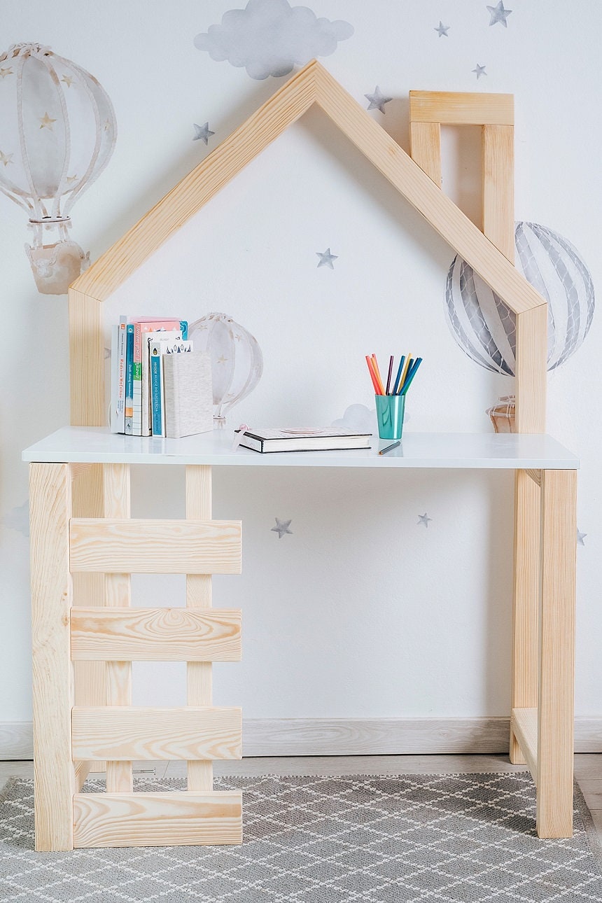 Wooden Desk for Children Wooden Desk for Children Bureau Etsy UK