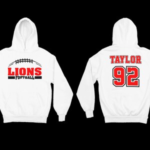 custom football hoodie