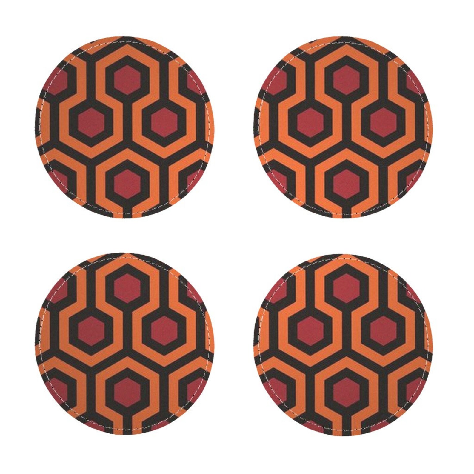 The Shining Overlook Hotel Rug Coasters Pack of Four Faux Etsy