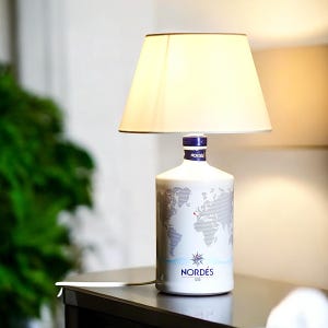 Nordes 1.0l table lamp, gift, upcycling, handmade, gin, design lamp, bottle lamp