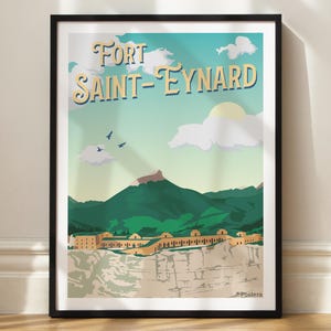 Fort Saint-Eynard Poster - Grenoble - Dauphiné - Wall decoration painting - Vintage Poster