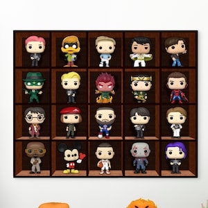 Display case for figures, Funko pop display case, Display for collectibles, Funko pop display shelves, Toy Organizer, Display shelf