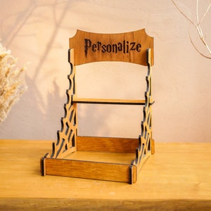 Supporto per bacchetta magica, display per bacchetta magica, rack in legno personalizzato per bacchetta, supporto per bacchetta magica, supporto per bacchetta multipla, supporto per bacchetta magica