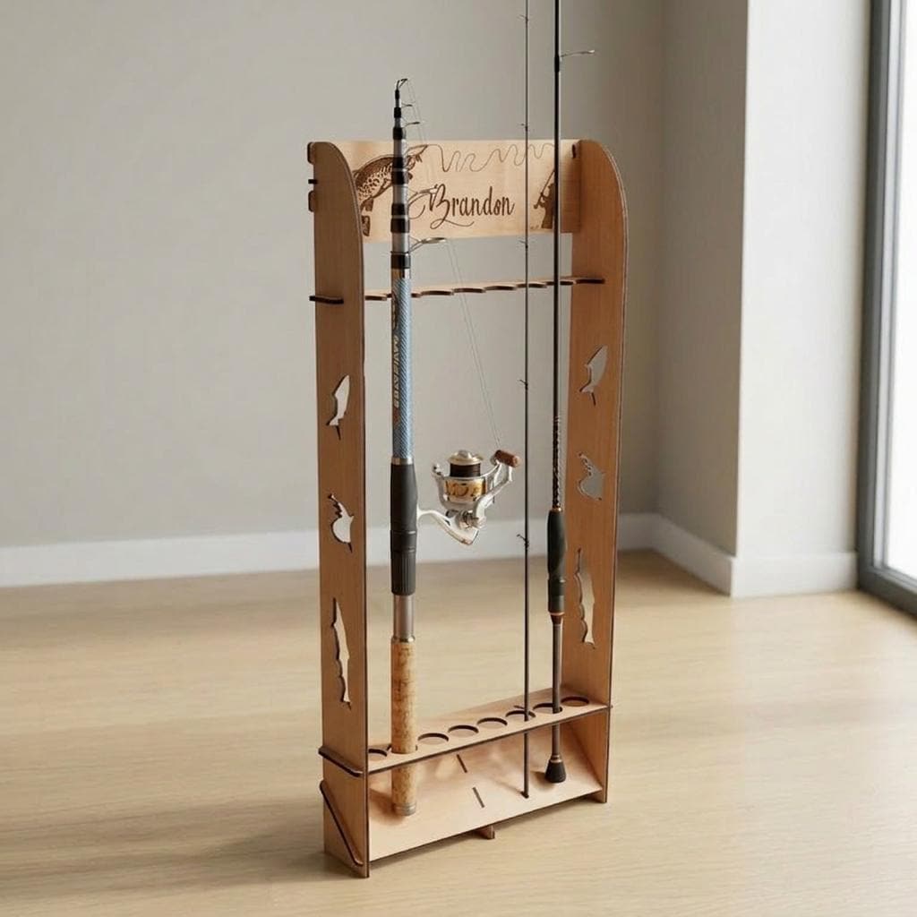 ヴィンテージロッドラック Antique Fishing Rod Holder - Etsy