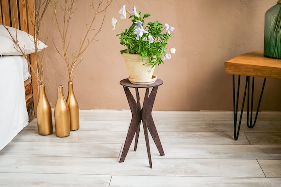 TOO WOOD Planter Stand High プランタースタンド 高 Indoor Wooden Planter Stand, Tall Modern Plant Stand, Wooden