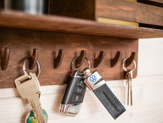 Entryway Organizer Mail Holder Key Holder for Wall Wooden Key Hanger Mail Sorter Key Rack Key Organizer Mailer Housewarming Gift Etsy