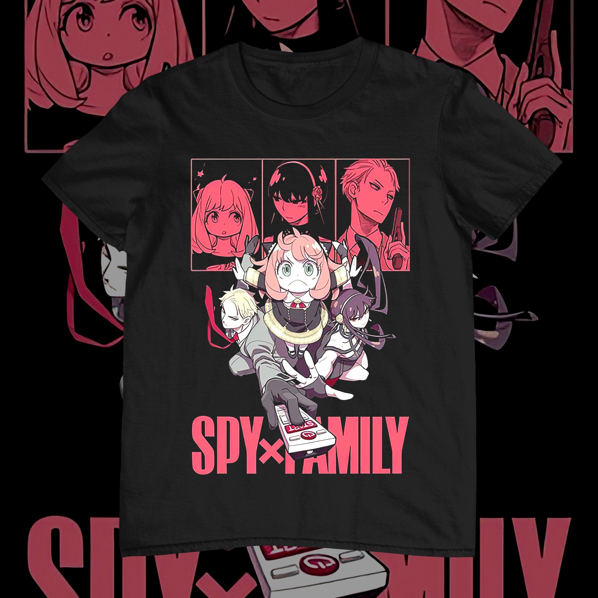 Discover Forger Family Remote Spy x Family Vintage T-Shirt