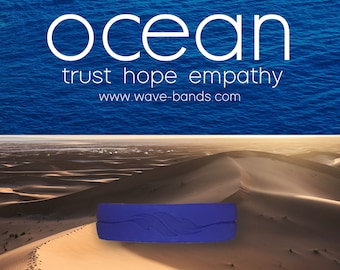Silicone Ring navy blue | Wave-bands OCEAN | Mental Health | Couples Rings | Fashion | Jewelry