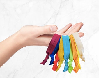 Autism support Hair ties | Bracelets | Elastic Band Emotion Communication & Mental Health - Wave-bands Ties - Complete Set