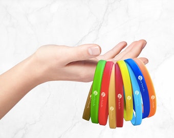 Autism support Bracelets |  Mental Health | Jewelry | Recovery | Silicone Wave-bands | Complete Set