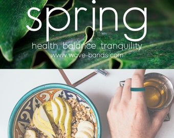 Silicone Ring green | Wave-bands SPRING | Mental Health | Couples Rings | Fashion | Jewelry