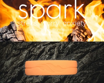 Autism support Silicone Ring | Wave-bands SPARK | orange | Mental Health | Couples Rings | Fashion | Jewelry