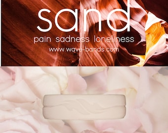 Silicone Ring tan | Wave-bands SAND | Mental Health | Couples Rings | Fashion | Jewelry