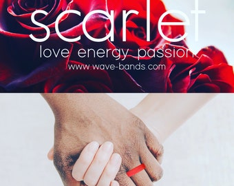 Silicone ring | red | SCARLET | mental health | recovery | Wave-bands