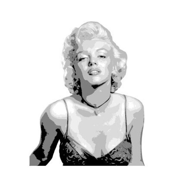 MARILYN MONROE multi 6 layers stencil design,decor ,craft, art,  Portrait ,Digital art,stencils, Airbrush, cricut,PNG cutting files, layered