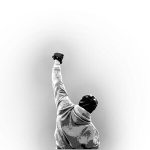 ROCKY BALBOA Multi 6 Layers Stencil Design ,sylvester Stallone