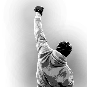 ROCKY BALBOA Multi 6 Layers Stencil Design ,sylvester Stallone