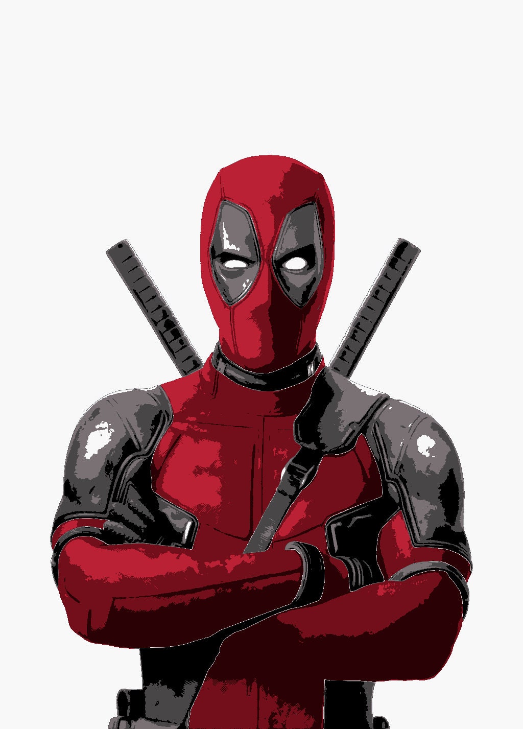 DEADPOOL Multi 7 Layers Stencil Design movie Portrait digital Art deadpool-multi-7-layers-stencil-design-movie-portrait-digital-art