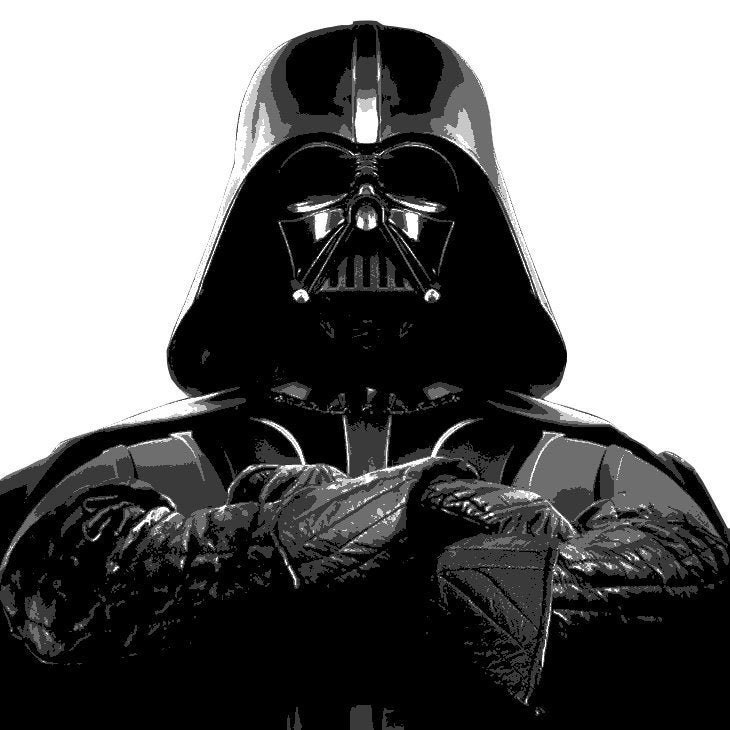 DARTH VADER Multi 5 Layers Stencil Easy to Cut Digital Files Multilayer