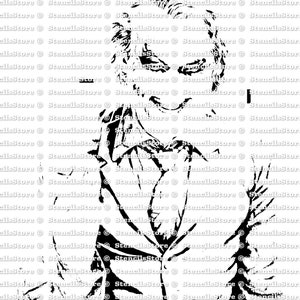 JOKER Layered Schablonendesign, 9 Schichten, Film, Portrait, Digital Art, Schablonen, Airbrush, PNG, Plotter Bild 9