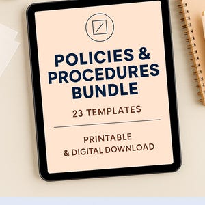 NDIS Policies and Procedures Bundle | 23 Editable Templates for NDIS Providers | Business Compliance Pack | Instant Download