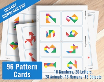 Tangram Animals Etsy